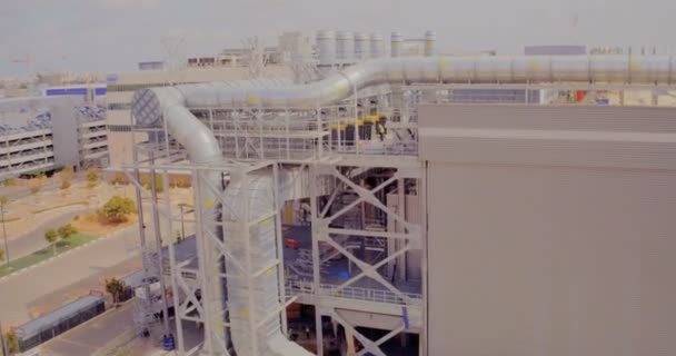 Luftaufnahmen eines großen Industriekomplexes — Stockvideo