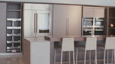 Lüks mutfak görüntüsünü izleme