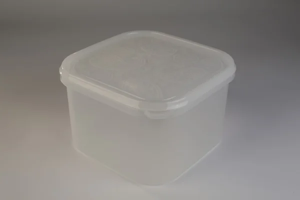 Plastic box with colorful lid