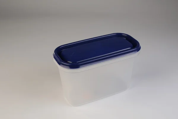 Caja de plástico con tapa colorida — Foto de Stock