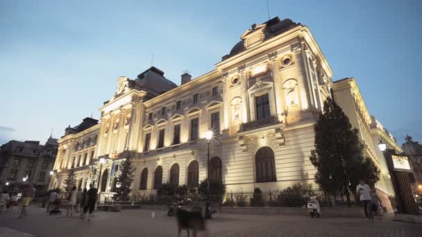 Régi épület, Bukarest, Románia — Stock videók