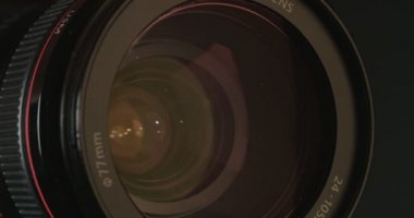 Makro çekim bir video zoom lens odaklama