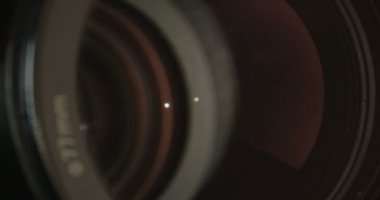 Makro çekim bir video zoom lens odaklama