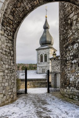 Almanya 'nın NRW kentindeki Stolberg şehrinin güzel manzarası