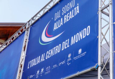 Cortina D Ampezzo, İtalya - 07 Mart 2026: 