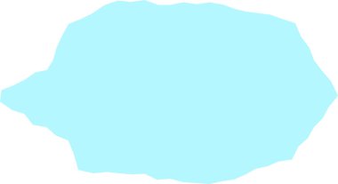 Düzensiz yuvarlak hatlı soyut konuşma balonu ve düz çizgi şeklinde düz gölgelendirme. Düzensiz kenarlı, havadar ve modern grafik görünümlü organik konuşma şekli. Çizgi film vektör illüstrasyonu