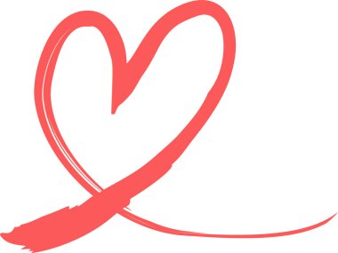 Fırça darbesi kalp hatları, dinamik süpürme, el çizimi kontur ve kaba konik. Beleş aşk işareti, akışkan döngü ve temiz grafik tarzında kalın bir vuruş. Çizgi film vektör illüstrasyonu