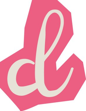 Sivri uçlu rozetli, düz, küçük harfli. Kaba arka planı olan el yazısı kabartması, tıknaz hatları ve pürüzsüz bir vuruşu var. Çizgi film vektör illüstrasyonu