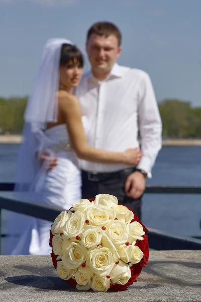 De bruiloft boeket — Stockfoto