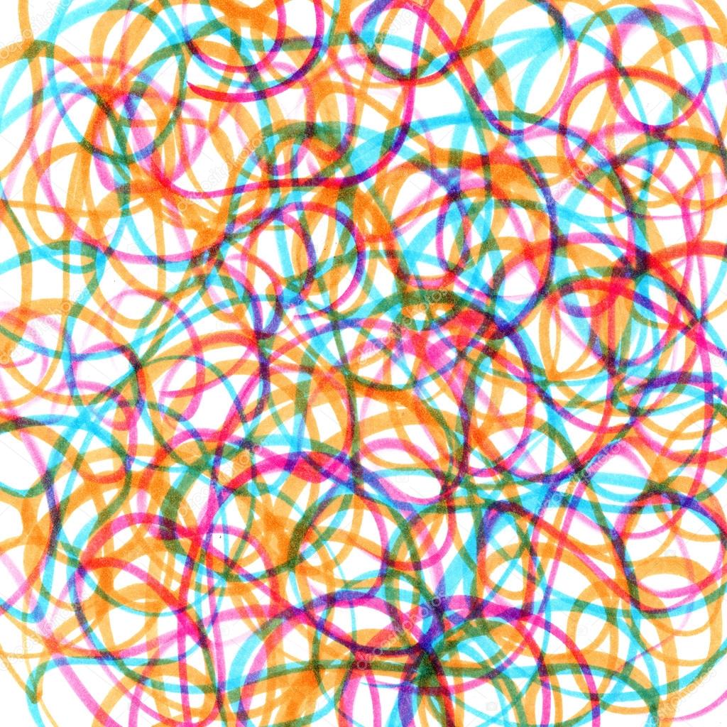 Colored marker scribbles on a white background, abstract Stock Photo by  ©savelieva.arisha.ya.ru 104096186