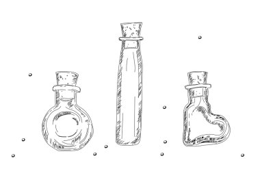 Bir şişe toplama vektör çizim