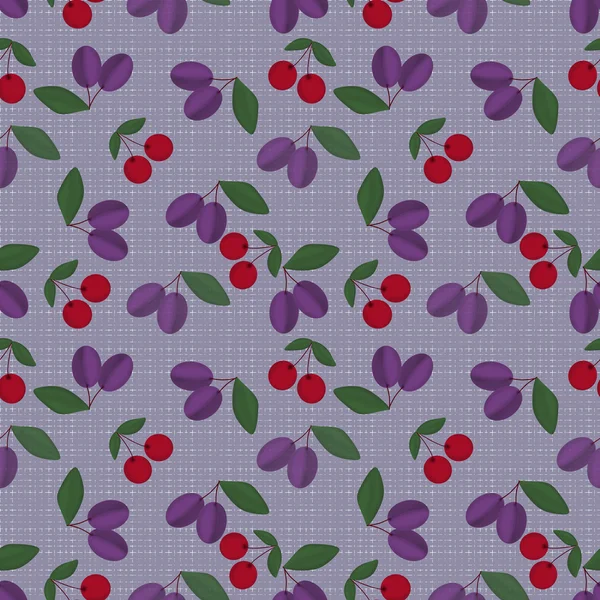 fruits seamless pattern  lilac background