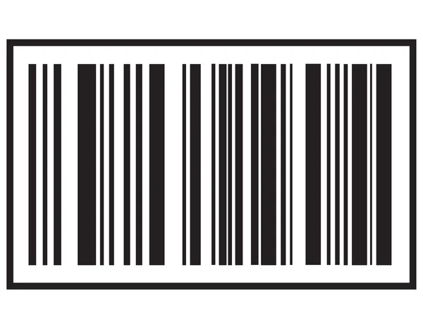 Barcode ikonen, svart streckkod. Symbolen om shopping koncept — Stock vektor