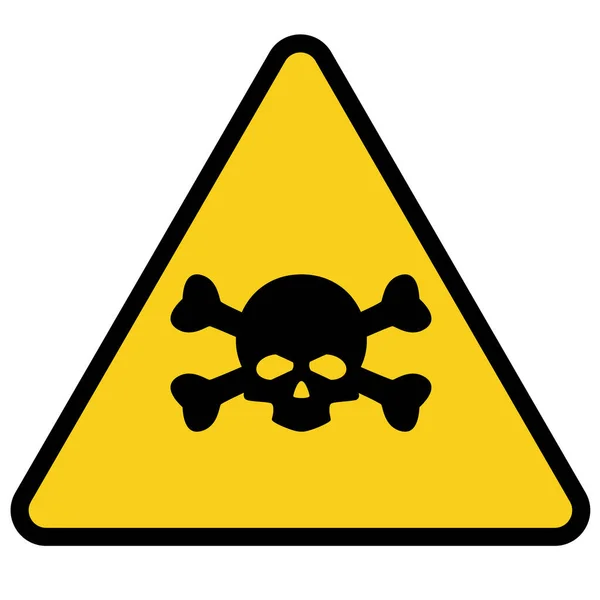 Malware Attention Danger Sur Fond Blanc Signe Cercle Avertissement Danger — Image vectorielle