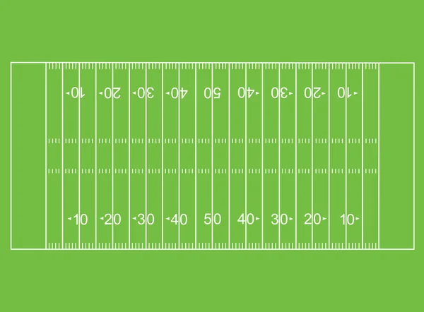 Американское Футбольное Поле Футбольное Поле Видом Сверху Плоский Стиль — стоковый вектор