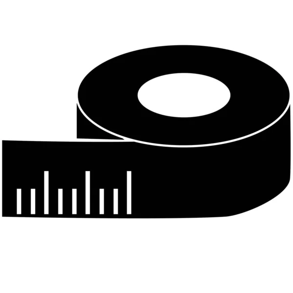 Lineal Symbol Auf Weißem Hintergrund Messen Maßstab Lineal Logo Flacher — Stockvektor