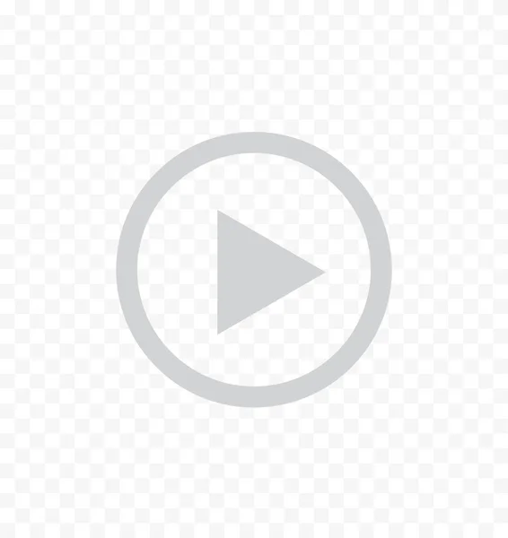 Şeffaf arkaplanda video simgesi oynat. Video oynatıcı arayüzü. Düz stil. çalma düğmesi işareti.