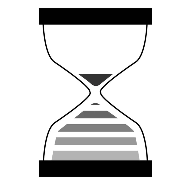 Icono Tiempo Sobre Fondo Blanco Signo Reloj Arena Icono Del — Archivo Imágenes Vectoriales