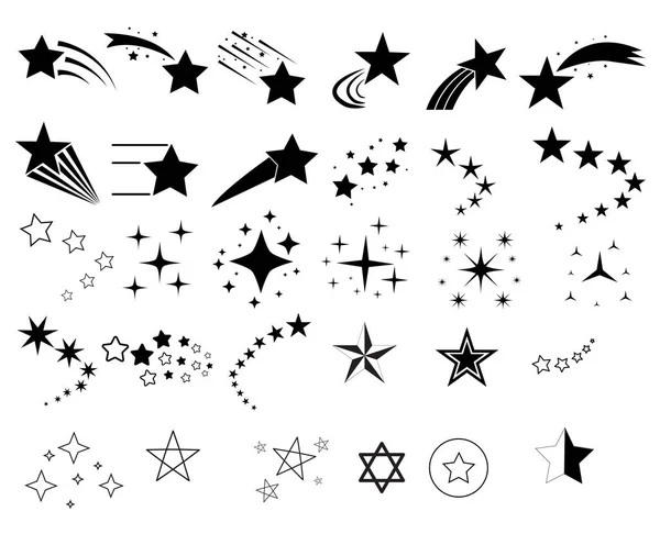 Étoile Filante Icône Sur Fond Blanc Symbole Sentier Étoilé Signe — Image vectorielle