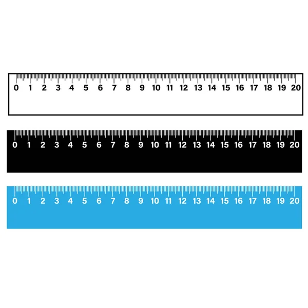 Κλίμακα Χάρακα Μέτρο Λευκό Φόντο Ξύλινο Μετρητής Χάρακα Εκατοστά Μαθηματικό — Διανυσματικό Αρχείο