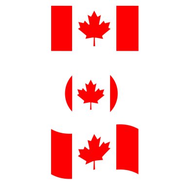 Ulusal Kanada bayrağı. düğme Kanada bayrağı. Kanada bayrağı. 