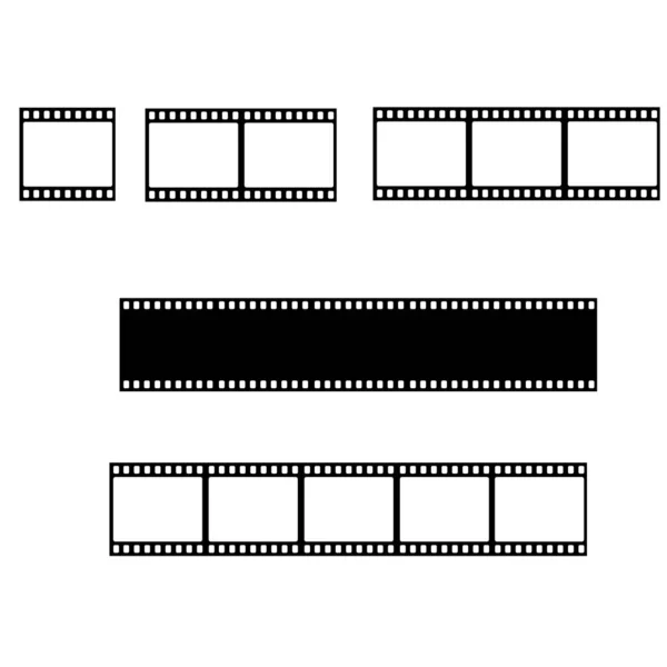 Film Strip Line Icon Cinema Strip Templates Film 35Mm Sign — Stock Vector