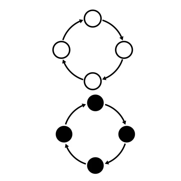 Methodologie Icoon Witte Achtergrond Methodologisch Teken Vlakke Stijl — Stockvector