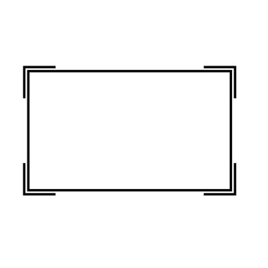 Beyaz arkaplanda çerçeve simgesi. Çerçeve sınır tabelası. Klasik çerçeve sembolü. düz biçim.