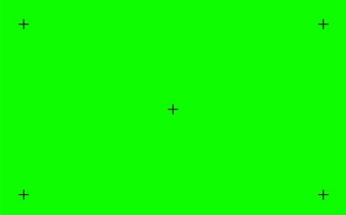 Yeşil ekran arka planı. VFX hareket takip işaretleyicileri. Ekran arkaplan şablonu. düz biçim. 