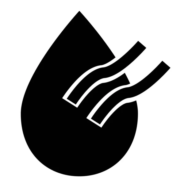 Піктограма Сухого Кондиціонування Білому Тлі Сухий Знак Символ Водяного Знака — стоковий вектор