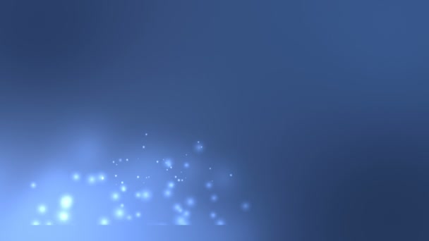Abstrakter Hintergrund Mit Animation Fliegender Teilchen Als Bokeh Des Lichts — Stockvideo
