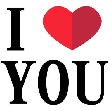 Kırmızı kalp ikonuyla yazdığın metni seviyorum. 