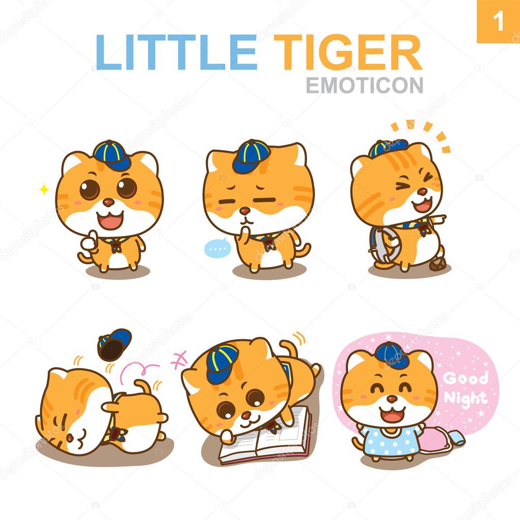 Cute Emoticon Design - Cat Set