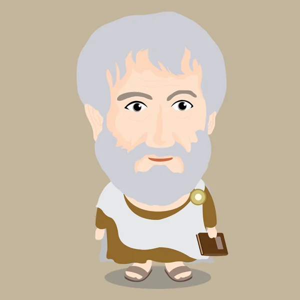 Vektor illustration - Aristotle — Stock vektor