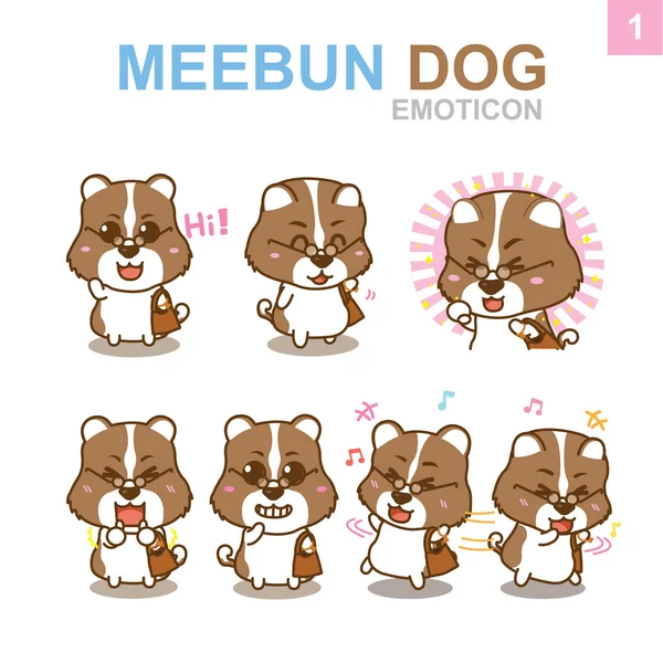Şirin surat tasarım - köpek Set