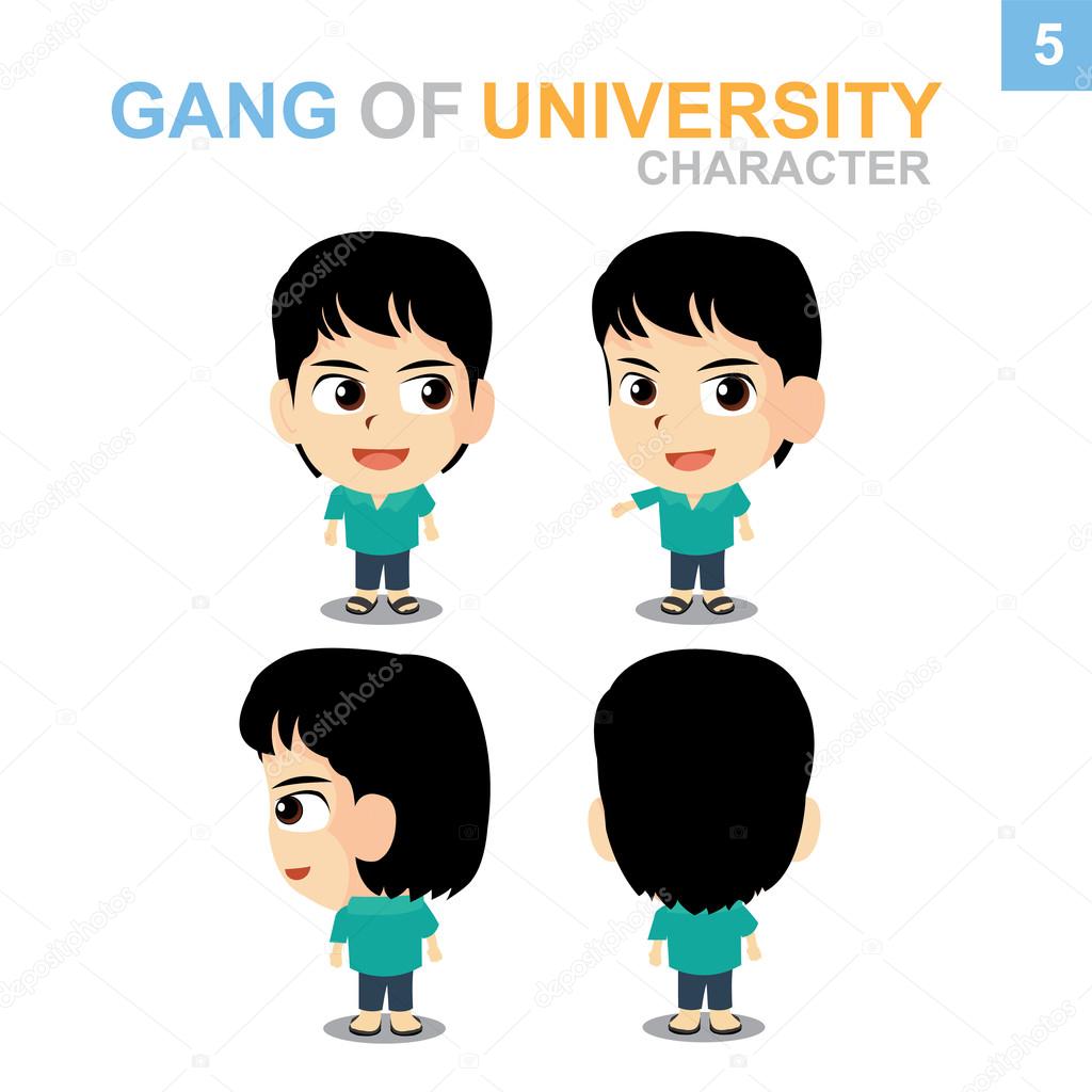 Cute Character Design - Boy Set