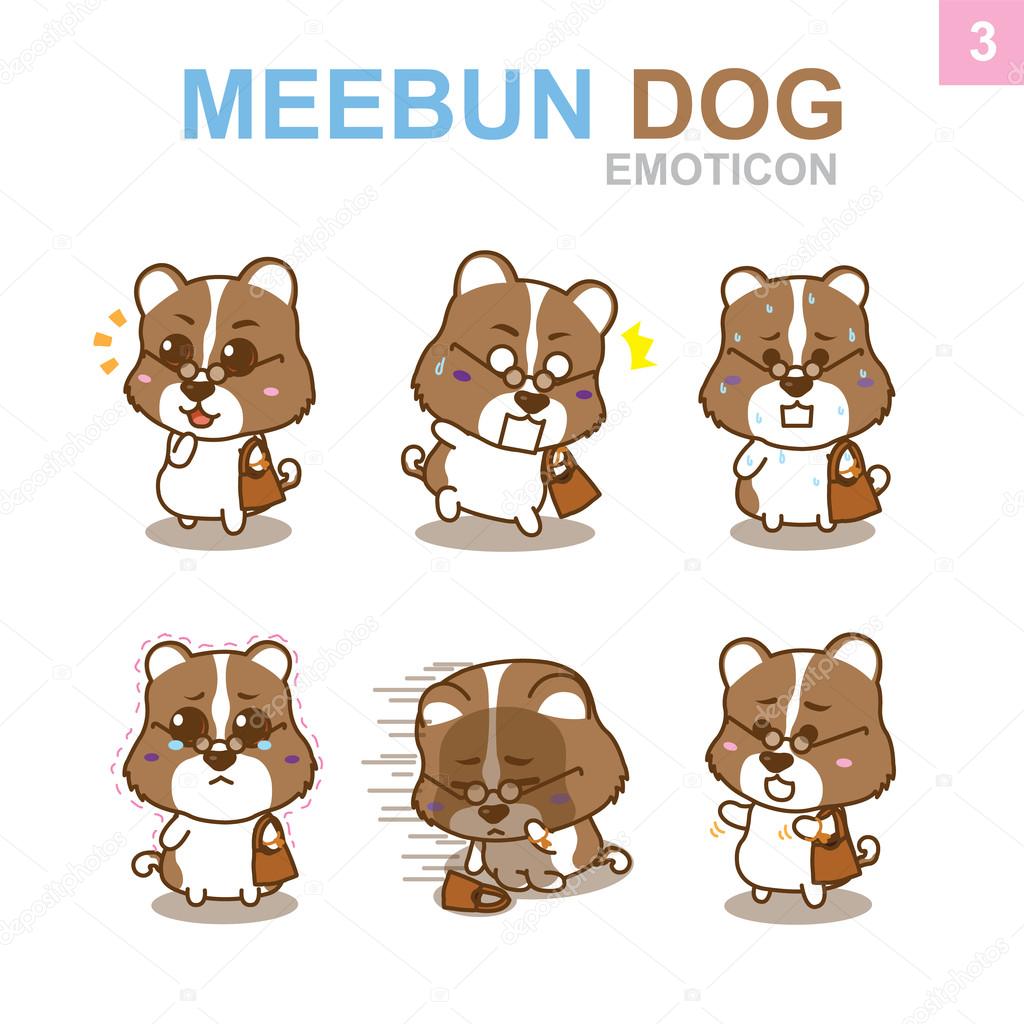 Cute Emoticon Design - Dog Set