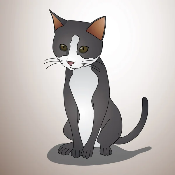 Vektör çizim - Black Cat
