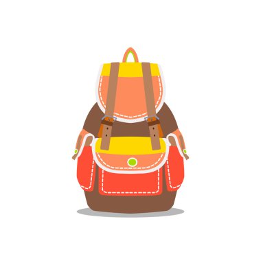 Işık turuncu okul sırt çantası