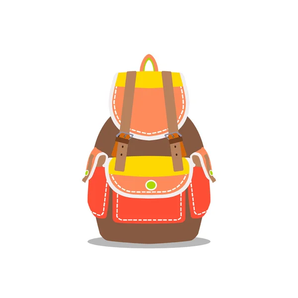 Легкий оранжевый рюкзак — стоковый вектор