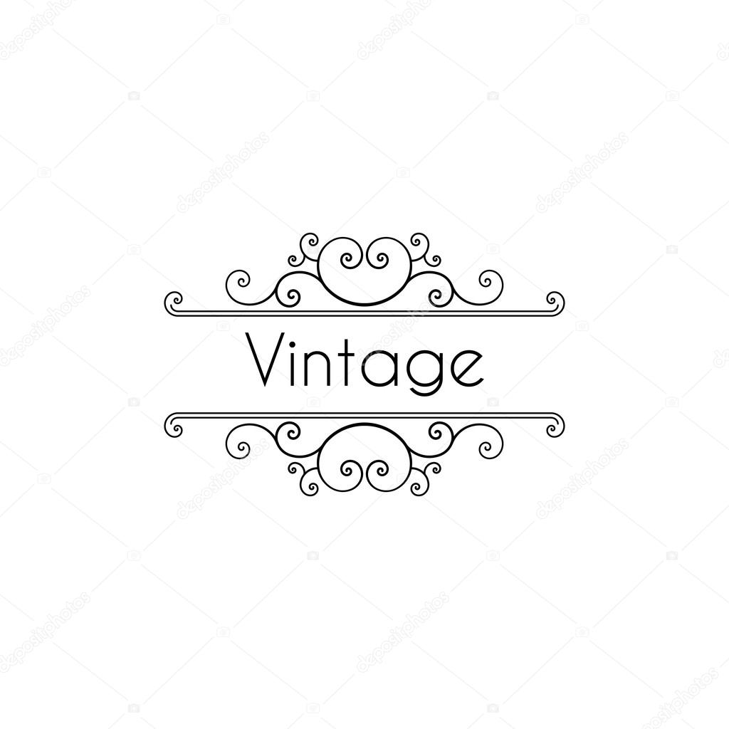 Vintage frame border