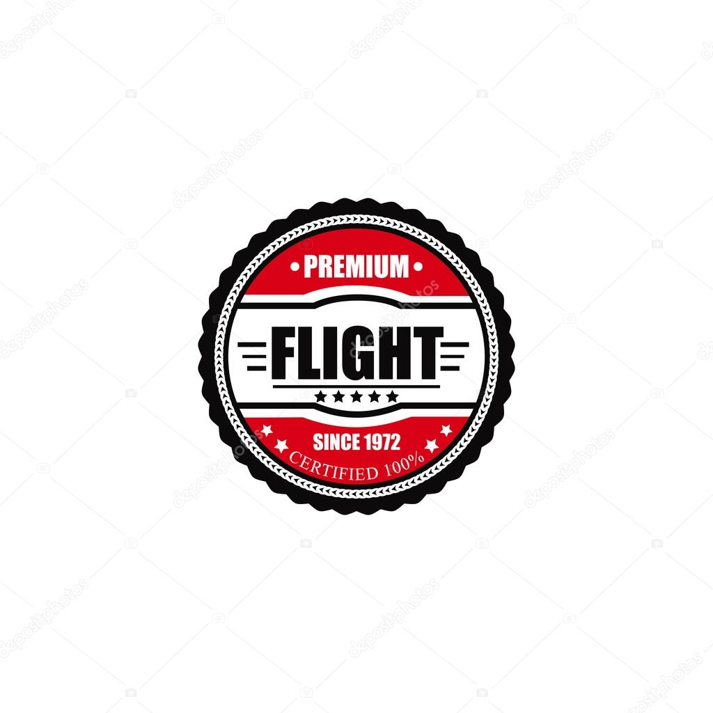Aviation airplane label