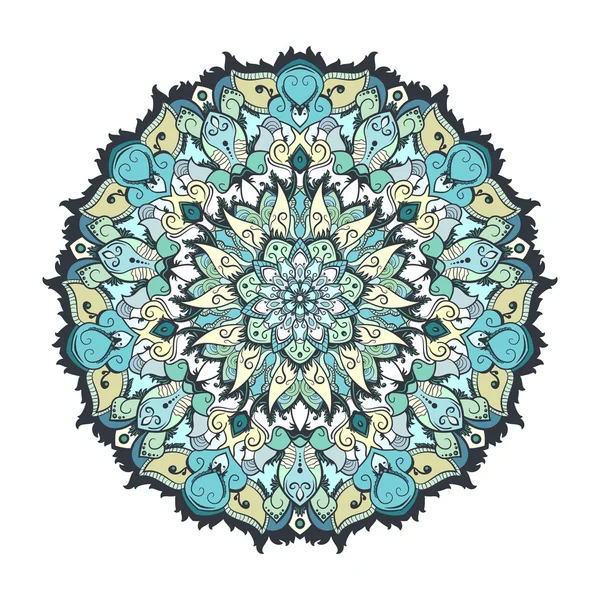 Mandala tibetano isolato — Vettoriale Stock