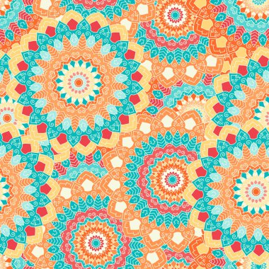 Hint mehendi boho çizilmiş sorunsuz arka plan ver. Vektör çizim.