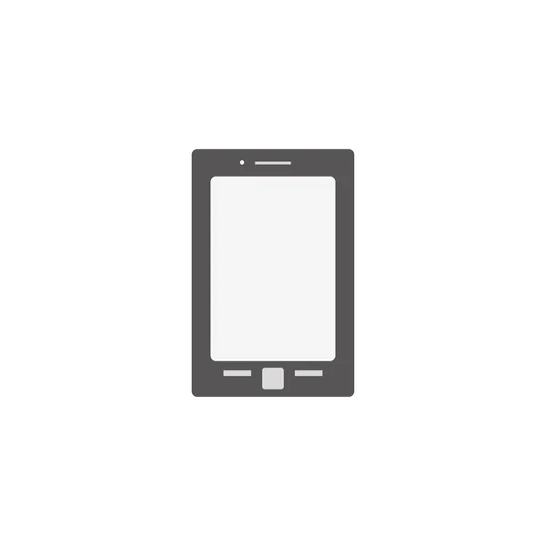 Smartphone auf weißem Hintergrund im flachen Stil — Stockvektor