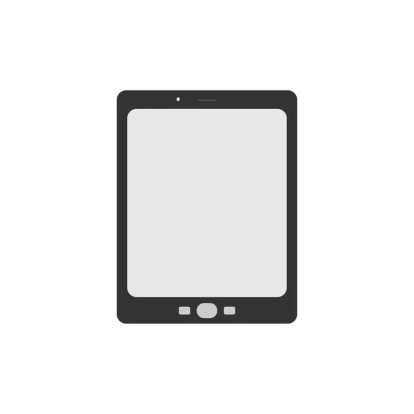 Tablet auf weißem Hintergrund in flachem Stil — Stockvektor