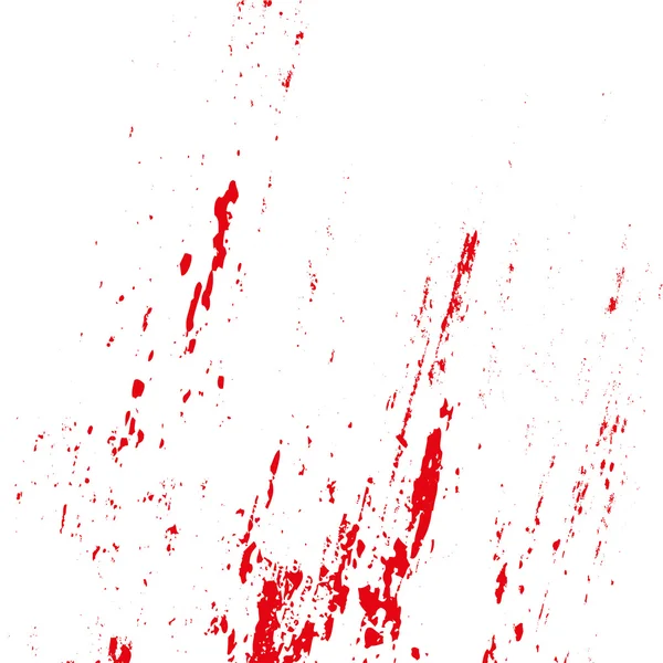 Grunge blod stänker på en vit bakgrund. Vektor illustration — Stock vektor