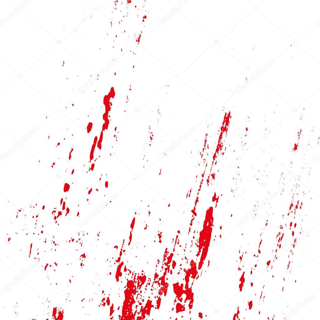 Set Of Various Dripping Grunge Blood Splatters Stock Illustration