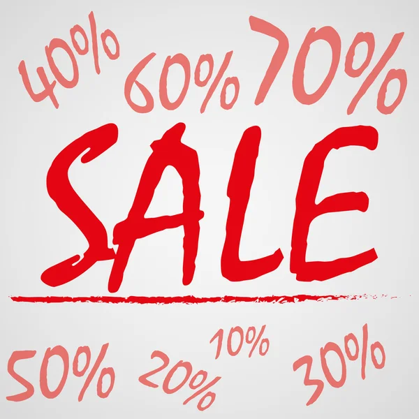 Plakát "Prodej" zadat procento slevy — Stockový vektor