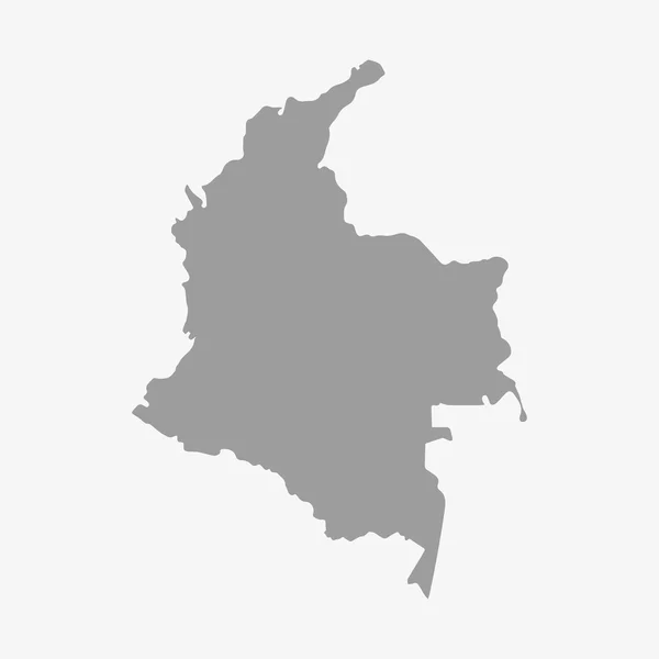 Mapa del Distrito de Columbia en gris sobre fondo blanco — Archivo Imágenes Vectoriales